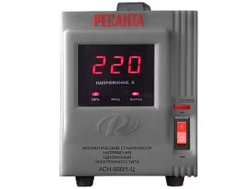 Стабилизатор напряжения Ресанта АСН-500/1-Ц, до 0,5кВт картинка